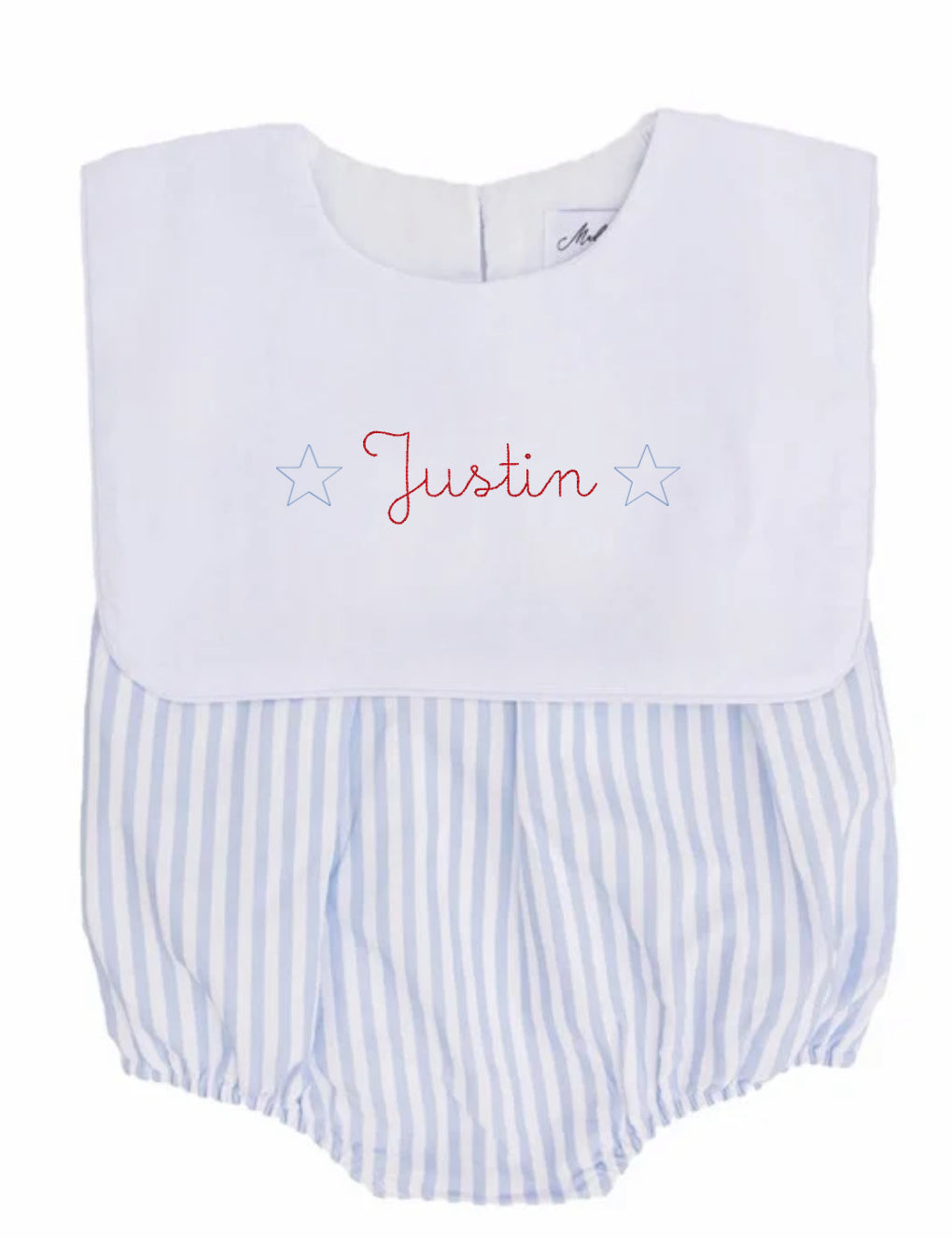 Baby Boy Blue Stripe Bubble