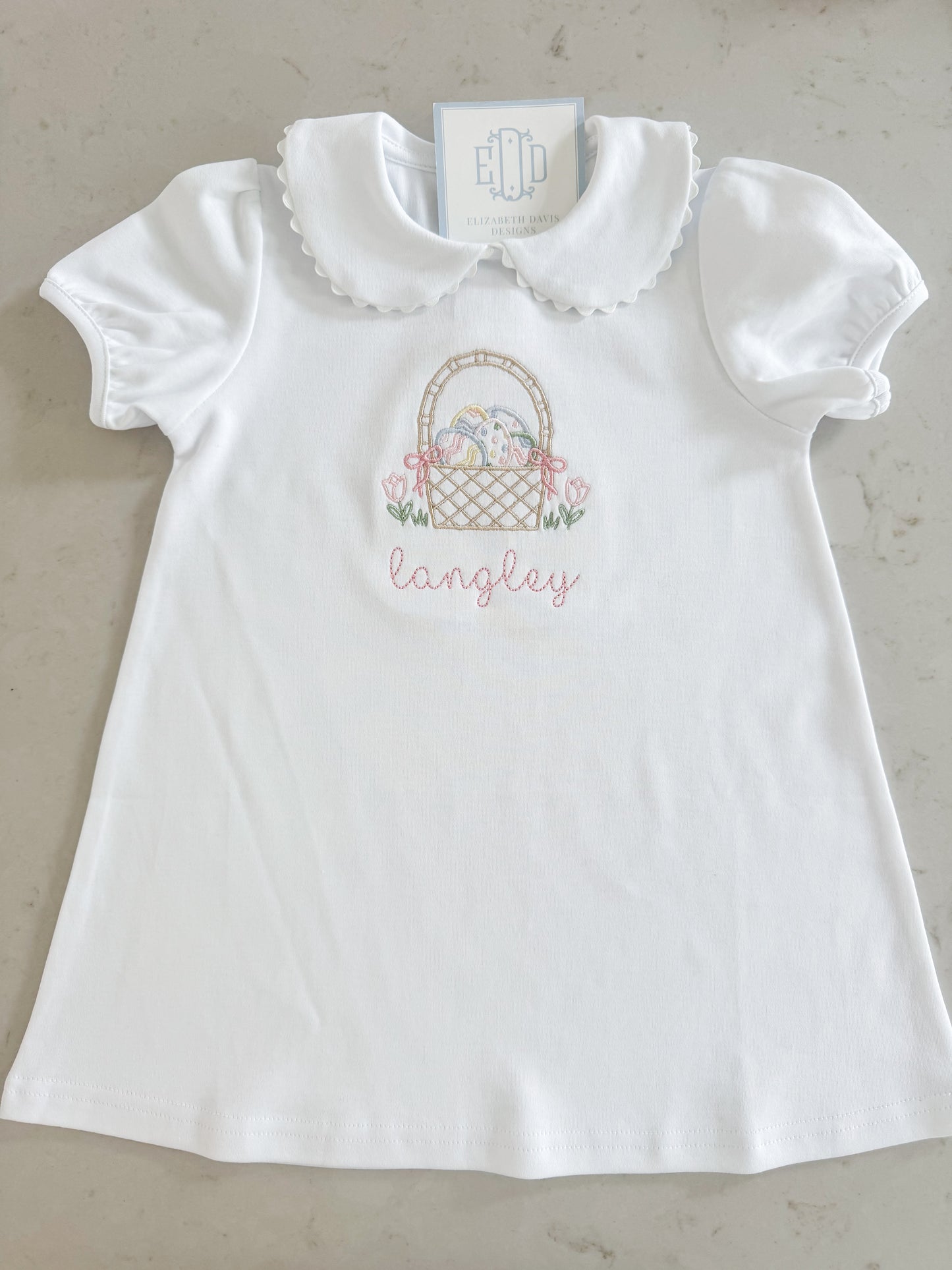 NEW! Girls Dresses - Scalloped Short Sleeve