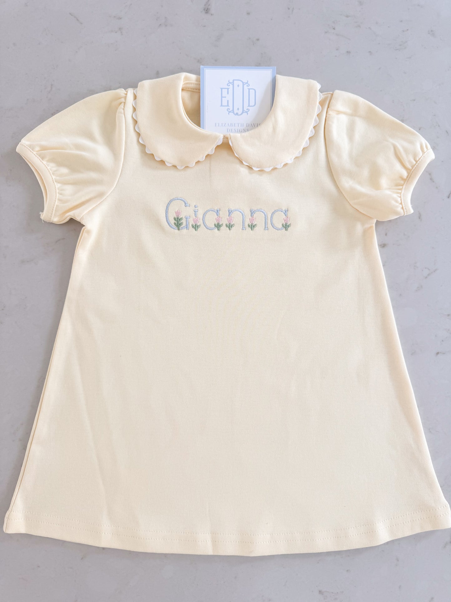 NEW! Girls Dresses - Scalloped Short Sleeve