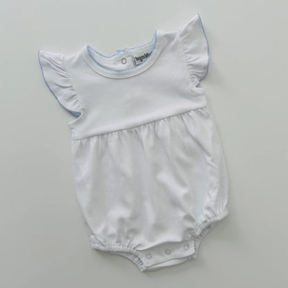 Baby Girl Picot Flutter Sleeve Bubble