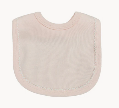Picot Trim Bib + Burp Sets