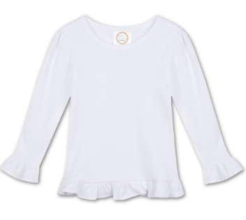 Girls Ruffle Tee