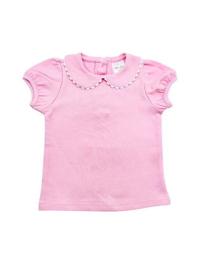 Girls Collard Ric Rac Top