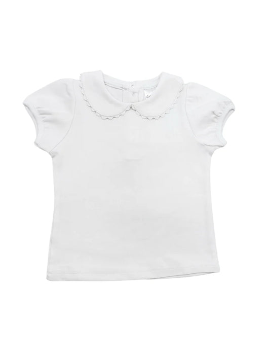 Girls Collard Ric Rac Top