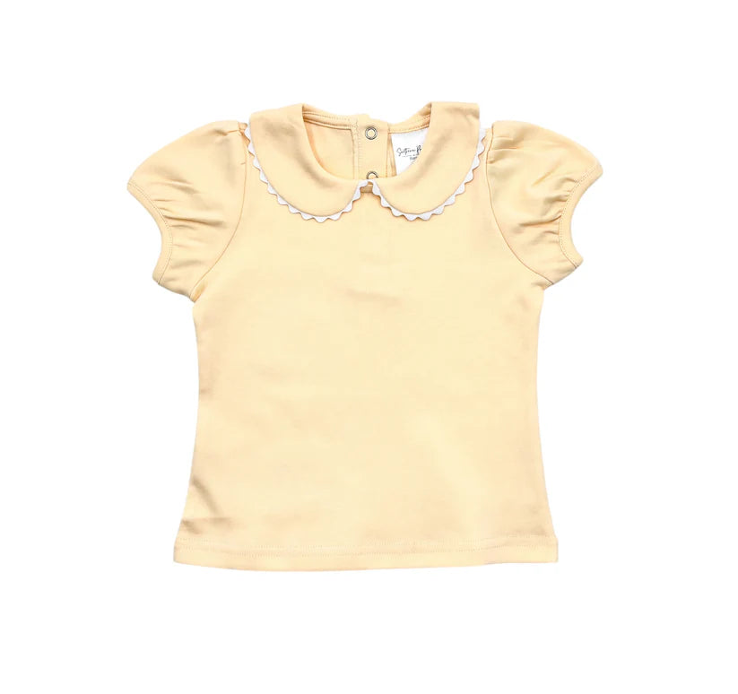Girls Collard Ric Rac Top