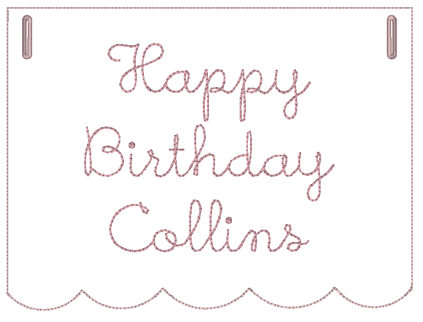 Banner - Happy Birthday Pink