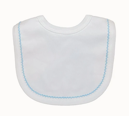 Picot Trim Bib + Burp Sets