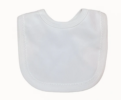 Picot Trim Bib + Burp Sets